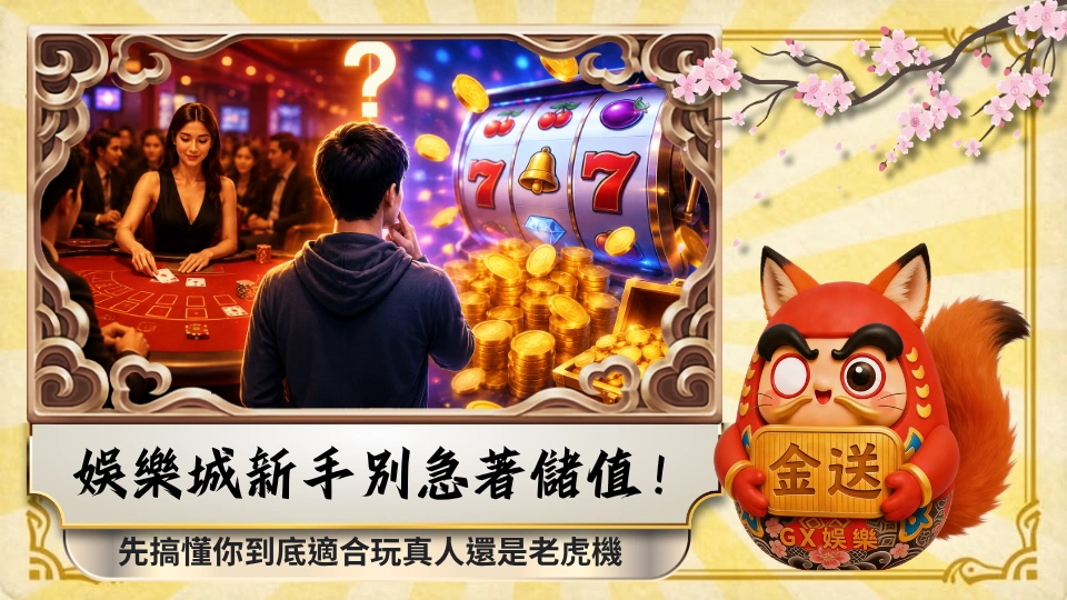 娛樂城新手別急著儲值！先搞懂你到底適合玩真人還是老虎機