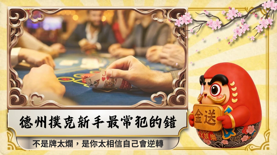 德州撲克新手最常犯的錯，不是牌太爛，是你太相信自己會逆轉 