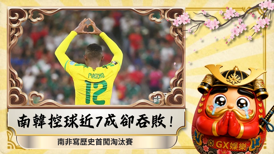 南韓控球近7成卻吞敗！南非寫歷史首闖淘汰賽　